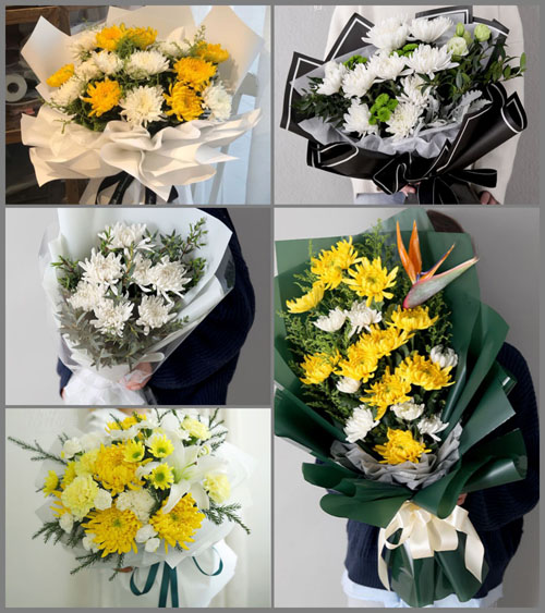 贵州六盘水盘县双龙山街道松山村白事花束代送